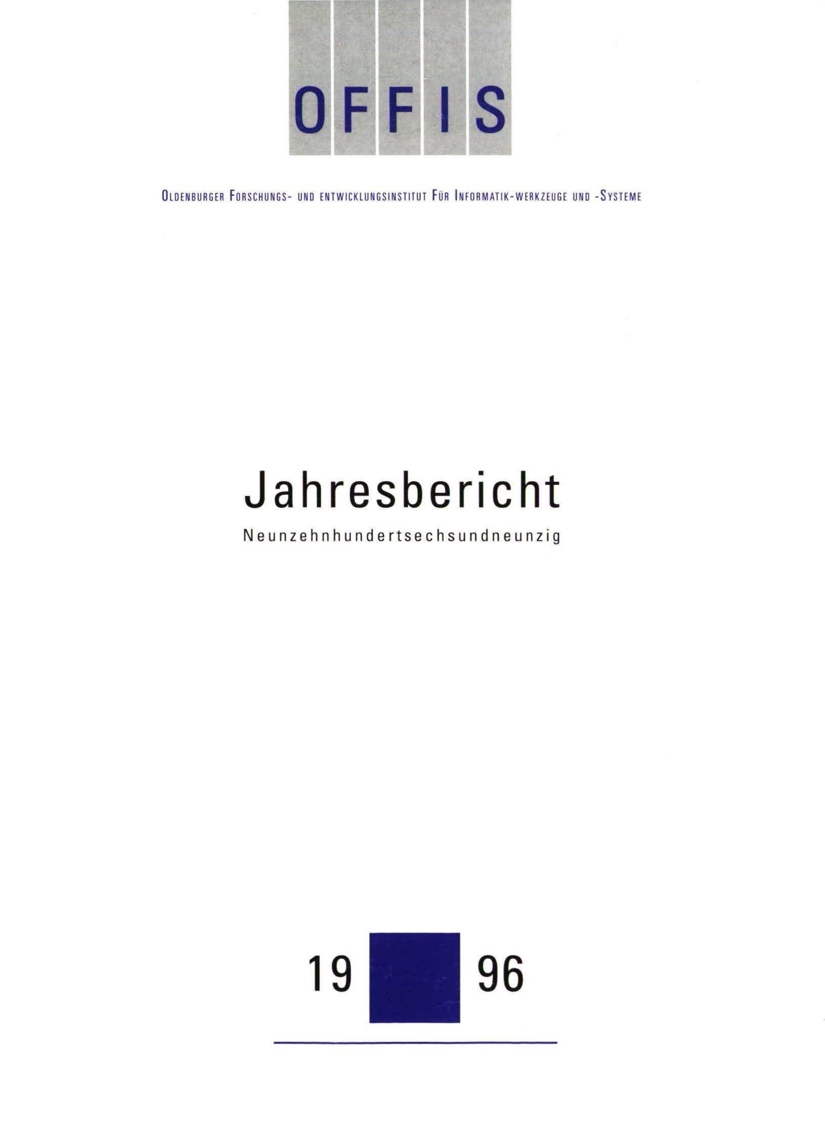 OFFIS Jahresbericht 1996