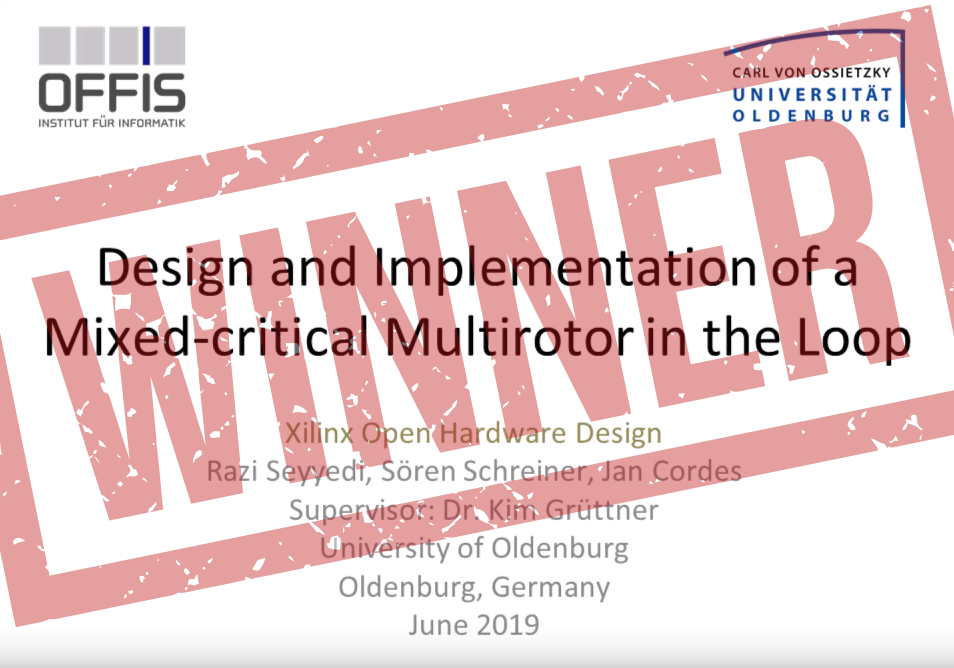 Kategorie PhD des Xilinx Open Hardware Design Contest geht an OFFIS OFFIS