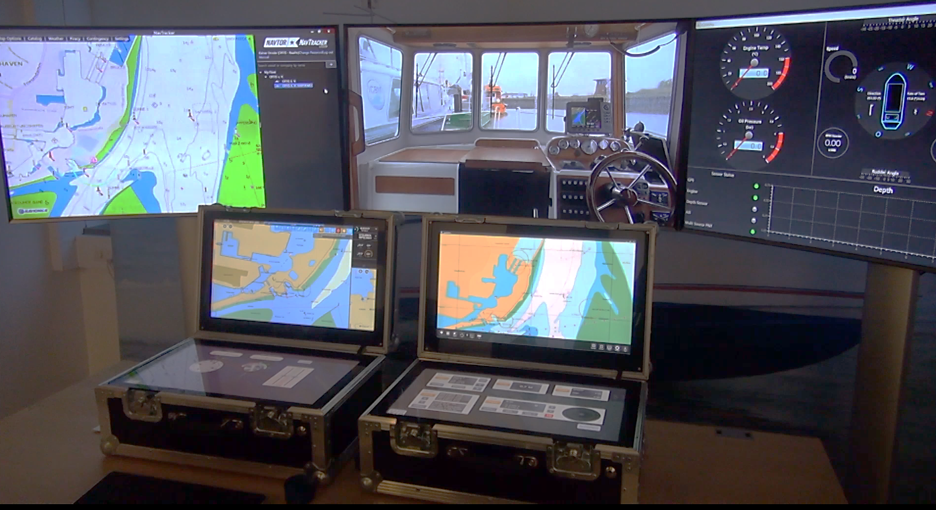 Mobile bridge systems for testing Shore-Based Bridge and Remote Pilotage Assistance systems